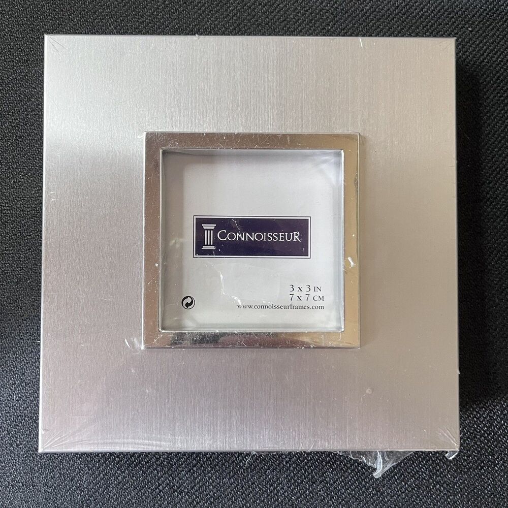 Connoisseur 3x3 Photo Frame Silver Color - New